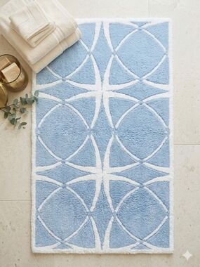 Abyss & Habidecor Collector Series Bistro 330 Bath Rug 23" x 39" Powder Blue